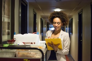 Room service female manager